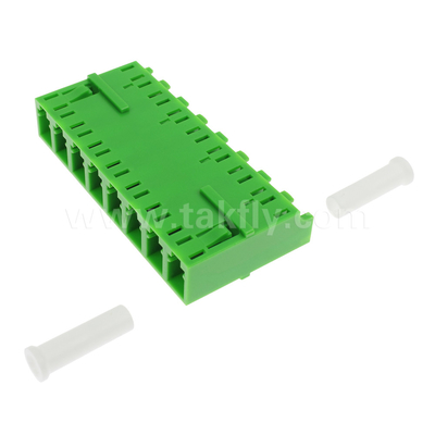 LC/UPC 8 Port Single Mode SM OS2, Grün, ohne Flansche Glasfaser Adapter für Telekommunikation
