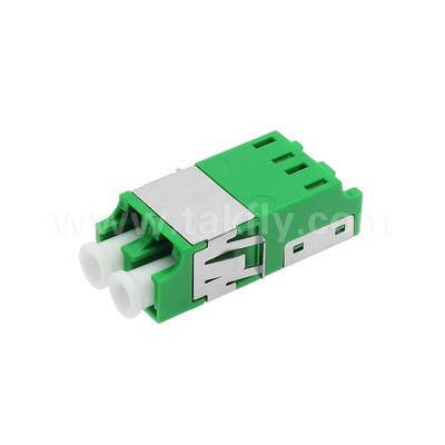LC Duplex Staubdicht Adapter V2 HD aus Grün ohne Flansche