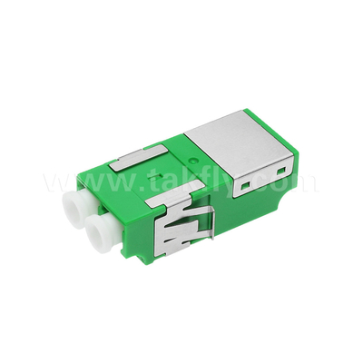 LC Duplex Staubdicht Adapter V2 HD aus Grün ohne Flansche