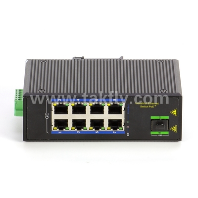 8-Port Industrial Gigabit POE Switch mit SFP DIN-Schienen-Montage