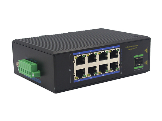 8-Port Industrial Gigabit POE Switch mit SFP DIN-Schienen-Montage