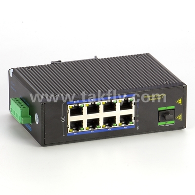 8-Port Industrial Gigabit POE Switch mit SFP DIN-Schienen-Montage