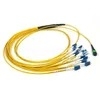 12-adriger OM3 MPO-zu-LC-Fanout-Glasfaserkabel LSZH CPR-zertifiziert
