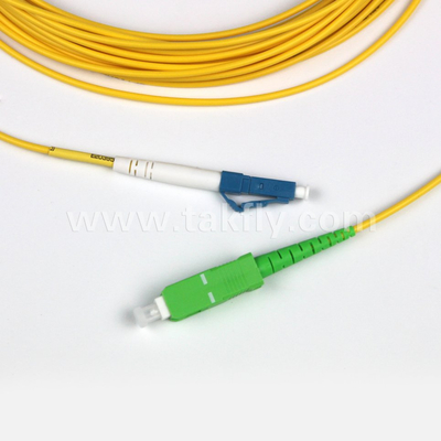 Duplex OS2 LC-SC Glasfaser-Patchkabel 3,0 mm 10 m