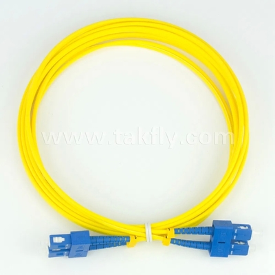 Takfly FC-FC Duplex-Glasfaser-Patchkabel 2m 62,5/125µm 3,0mm