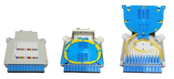 DIN-Schienenmontierter Glasfaser-Anschlusskasten DIN-AL