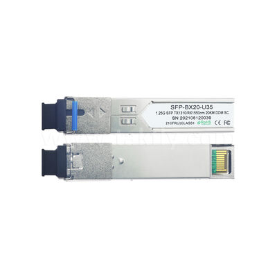 SFP 1.25Gbps 20KM SC Bidirektionale optische Transceiver-Modul für das Rechenzentrum AI FTTX