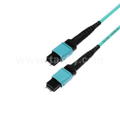Hochdichte OM3 OM4 OM5 Multimode 8F 12F 16F 24F MPO MTP Multimode Glasfaser-Patchkabel / Glasfaser-Patchkabel / Glasfaser-Jumper / Glasfaser-Trunkkabel für Rechenzentren