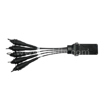 Wasserdichter 1x4 Mini FiberHub-Abschluss ITU-T SM G657A2 2,0 mm Kabel Glasfaser-PLC-Splitter IP68