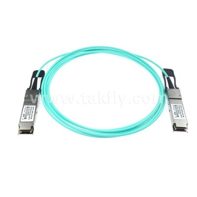 AOC aktive optische Kabel Faser 100 Gbps QSFP28 bis QSFP28 für das Rechenzentrum FTTH FTTX