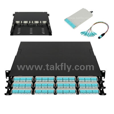 MPO Patch Panel MTP Kassette 144 Kerne Super-hohe Dichte Glasfaser für Rechenzentrum FTTX