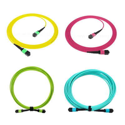 MPO/MTP Patchcord Einzelmodus Multimode LSZH 8f/12f/24f Glasfaserkabel für das Rechenzentrum FTTX
