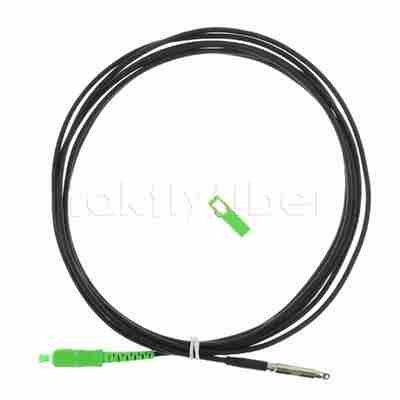 CPR-Qualifizierte SC-Druckfähiges FTTH-Dropkabel Glasfaser-Patchcord mit 3,0 mm TPU-Jackett und G657A2-Faser