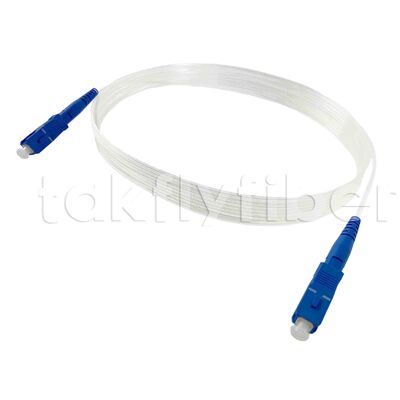 CPR Eca-zertifiziertes SC SM G657A 2,0*3,0 mm unsichtbares Glasfaser-Patchkabel für FTTH und FTTR