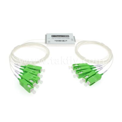 CCWDM 8+1Kanal Kompakter Grobwelliebeteilungs-Multiplexer G657A1 Glasfaser für Rechenzentrum FTTX