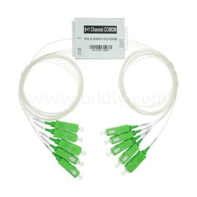 CCWDM 8+1Kanal Kompakter Grobwelliebeteilungs-Multiplexer G657A1 Glasfaser für Rechenzentrum FTTX