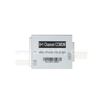 CCWDM 8+1Kanal Kompakter Grobwelliebeteilungs-Multiplexer G657A1 Glasfaser für Rechenzentrum FTTX