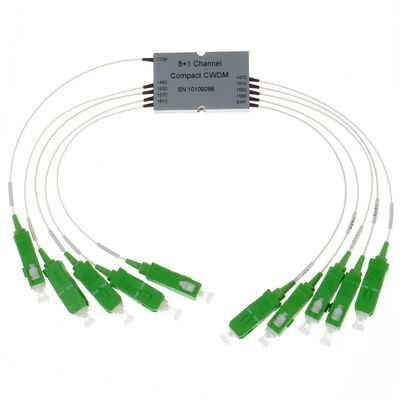 CCWDM 8+1Kanal Kompakter Grobwelliebeteilungs-Multiplexer G657A1 Glasfaser für Rechenzentrum FTTX