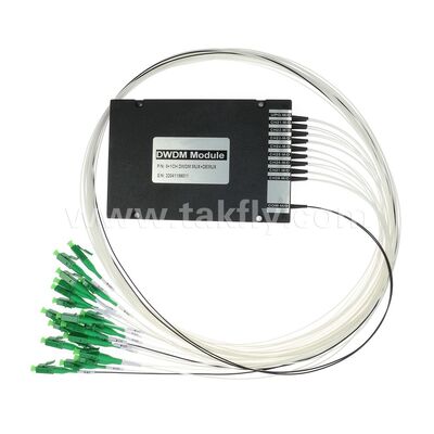 Fiber Optic DWDM 8+1Channel MUX+DEMUX ABS Module for Data Center Telecom 5G