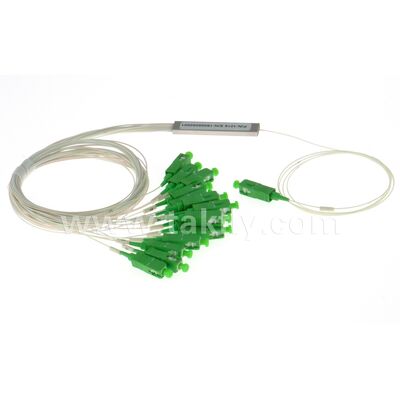 PLC Splitter 1*N Stahlrohr SC APC/UPC 0,9 mm Glasfaser für Rechenzentrum Telekom FTTX