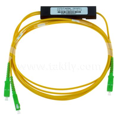 PLC Splitter ABS-Box 1xN SC APC/UPC Glasfaser für Fttx Telekommunikationsdatenzentrum