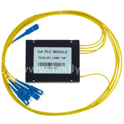 PLC Splitter ABS-Box 1xN SC APC/UPC Glasfaser für Fttx Telekommunikationsdatenzentrum
