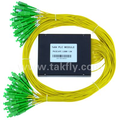 PLC Splitter ABS-Box 1xN SC APC/UPC Glasfaser für Fttx Telekommunikationsdatenzentrum