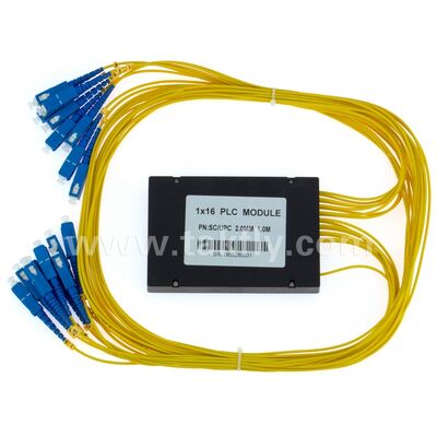 PLC Splitter ABS-Box 1xN SC APC/UPC Glasfaser für Fttx Telekommunikationsdatenzentrum