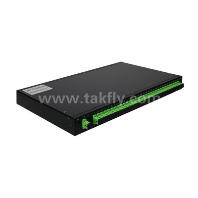 Glasfaser-PLC Splitter Rack Mount Einzelmodus G657A SC APC/UPC für Rechenzentrum Telekommunikation FTTx