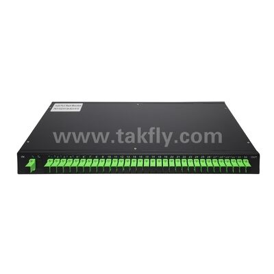 Glasfaser-PLC Splitter Rack Mount Einzelmodus G657A SC APC/UPC für Rechenzentrum Telekommunikation FTTx