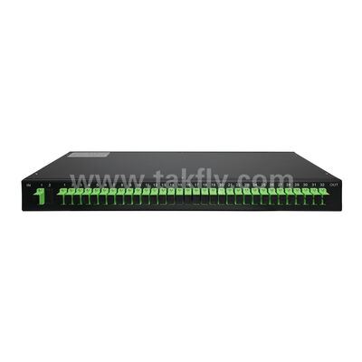 Glasfaser-PLC Splitter Rack Mount Einzelmodus G657A SC APC/UPC für Rechenzentrum Telekommunikation FTTx