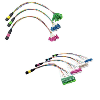 MPO MTP Multi-Core vorgefertigtes Faserpatch-Kabel für Anwendungen in Hochdichte-Rechenzentren