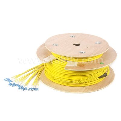 Vorbeigeschaltetes Patchcord 48Cores LC-LC Glasfaserkabel für Telekommunikationsdatenzentren