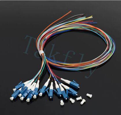 12-Core Single-mode LC Ribbon Pigtail for ODF Unit / Fiber Optic Rack