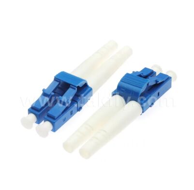 LC-Anschluss-Spezifikation. Niedrige Einfügungsverluste und hochpräzise Keramik-Ferrule. Einzelmodus und Multimodus (SM/MM)