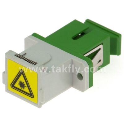Glasfaseradapter mit SC-Zirkonoxidhülse und Duplex-Option und flanschloser Konfiguration