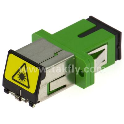 Glasfaseradapter mit SC-Zirkonoxidhülse und Duplex-Option und flanschloser Konfiguration