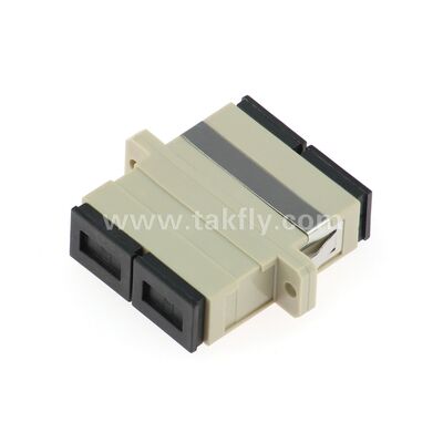 SC-Faser-Optische Adapter    Zirkonia-Hülse, flanglos oder mit Duplexflansche, für SM/MM, Betrieb bei -40 ~ 85 °C
