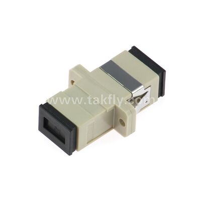 SC-Faser-Optische Adapter    Zirkonia-Hülse, flanglos oder mit Duplexflansche, für SM/MM, Betrieb bei -40 ~ 85 °C