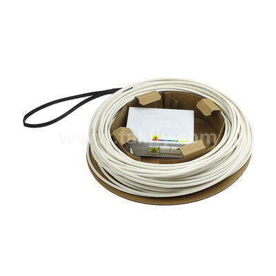 FTTH-Vor-Termined Fiber Outlet Kit - Werkzeugfreie Wandmontage, ohne Spleißung, enthält Kabelspule für eine schnelle FTTB-Installation