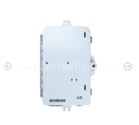 Glasfaser-Abschlussbox FTKS-1805-04A, 4 SC/APC SM SX-Adapter, Pigtail installiert, FTTH FTTx-Spleißen, Verteilung, Aufteilen, Speicher, Kabelmanagement, Gehäuse, Wandmontage