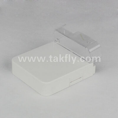 1-Port-Glasfaser-Abschlussbox, SC-LC-Simplex-Duplex-Adapter, Wandplatte für Oberflächenmontage, Glasfaserbox ohne Spleiß, Express-Port-Kabelmanagement, individuelles OEM-Logo, FTTH-FTTx-Arbeitsbereich-Subsystem