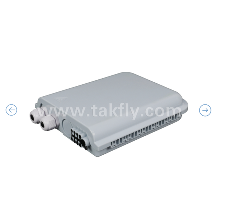FTKS-1805-8E Endbox mit 8 PCS SC/UPC SM SX Adapter und vollständig installiertem Schwanz