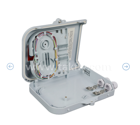 FTKS-1805-8E Endbox mit 8 PCS SC/UPC SM SX Adapter und vollständig installiertem Schwanz