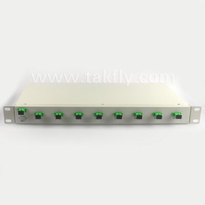 1U Rack Mount PLC Splitter mit hoher Einheitlichkeit, Unterstützung der vollen Wellenlänge und Umkehrfunktionsfähigkeit