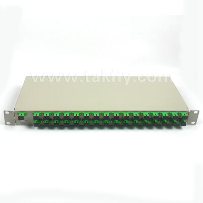 1U Rack Mount PLC Splitter mit hoher Einheitlichkeit, Unterstützung der vollen Wellenlänge und Umkehrfunktionsfähigkeit