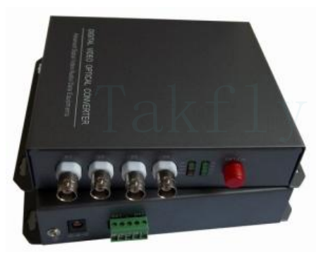 4CH-Digitalvideo-Optischer Konverter 2 Video + 1-2 RS485 Daten über eine einzige Faser
