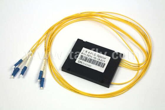 Vielseitige ABS Box PLC Splitter 1×2 bis 1×64, geringer Verlust, breite Temperatur, anpassbar