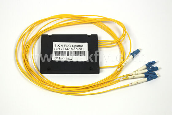 Vielseitige ABS Box PLC Splitter 1×2 bis 1×64, geringer Verlust, breite Temperatur, anpassbar
