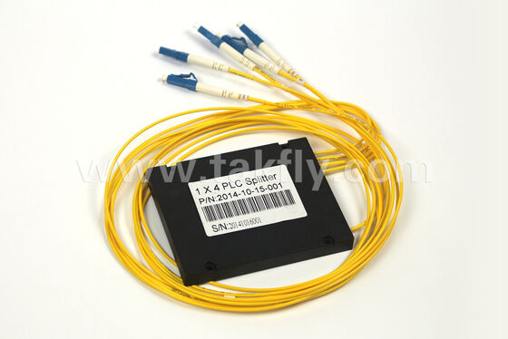 Vielseitige ABS Box PLC Splitter 1×2 bis 1×64, geringer Verlust, breite Temperatur, anpassbar